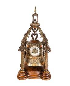 Bronze French Clock in the Form of a Bell