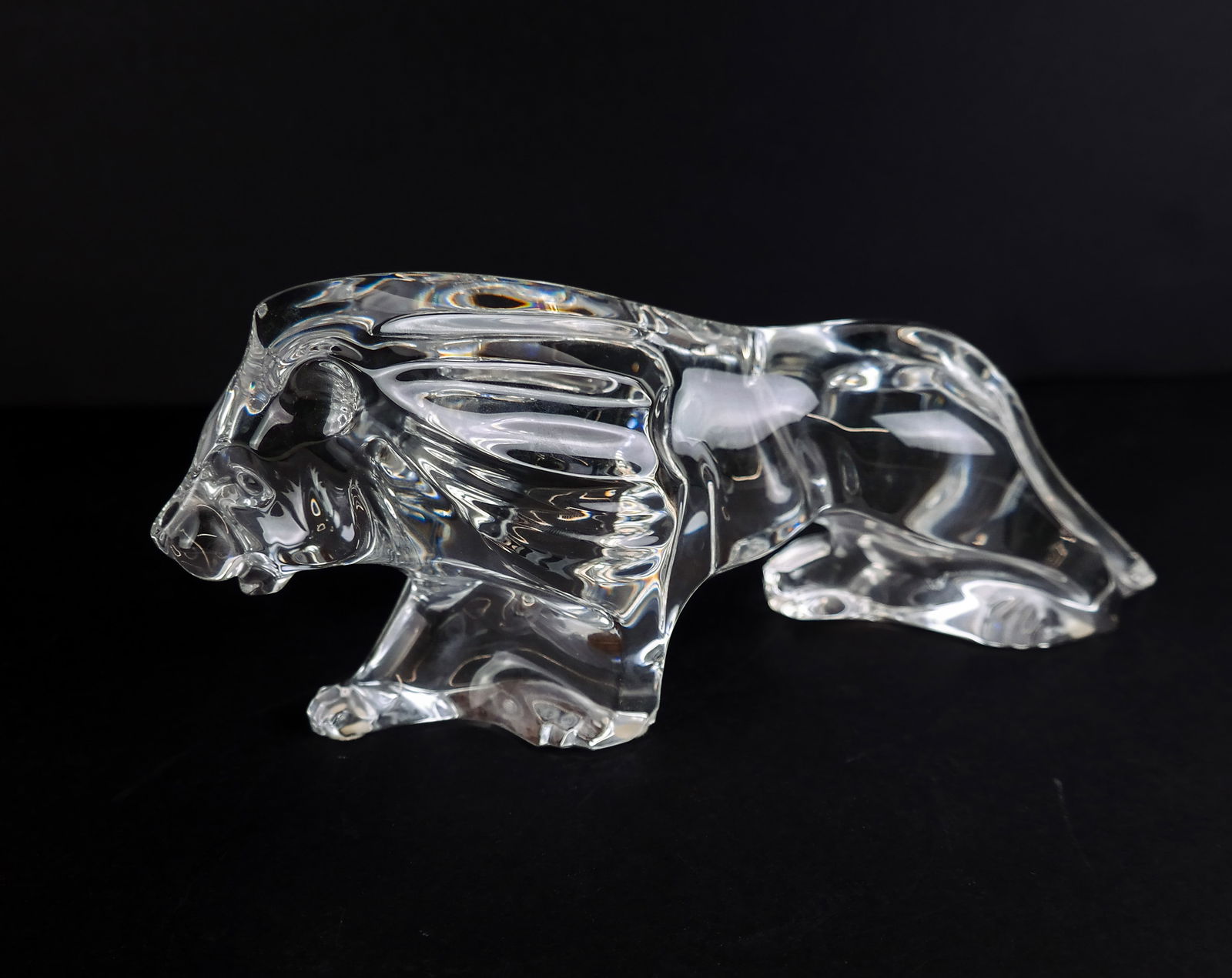 Baccarat Crystal Sculpture Of A Lion (1 of 9)