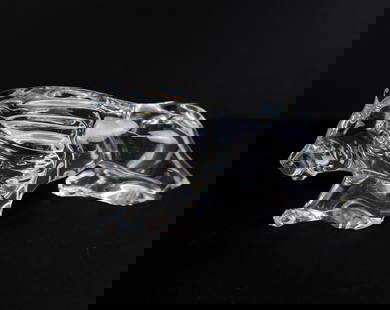 Baccarat Crystal Sculpture Of A Lion