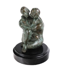 Yuri YUROZ: Lovers - Bronze Sculpture