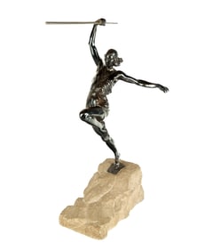 After Demetre CHIPARUS Bronze Javelin Thrower