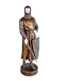 Charles GREMION Bronze Figure of a Knight