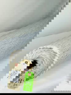 Zinc's Silver-Foiled Linen Blended Fabric
