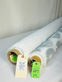 Kravet Couture Print And White Crepe Sheer Fabric