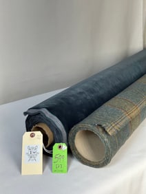 Mulberry's Wool Plaid Italian Cotton Velvet Fabric