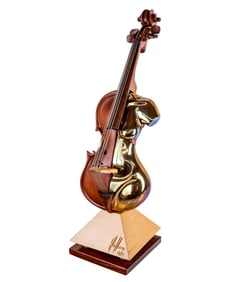 Philippe GUILLERM "Plagiarism Gold" Sculpture