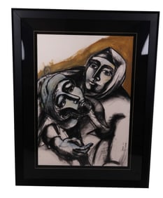 YUROZ: "Eastern Block Couple" - Mixed Media