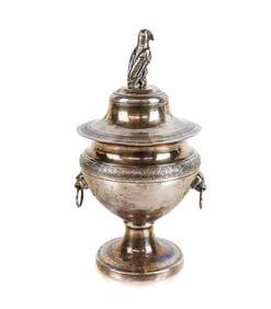 Italian Silver Covered Sugar Urn
