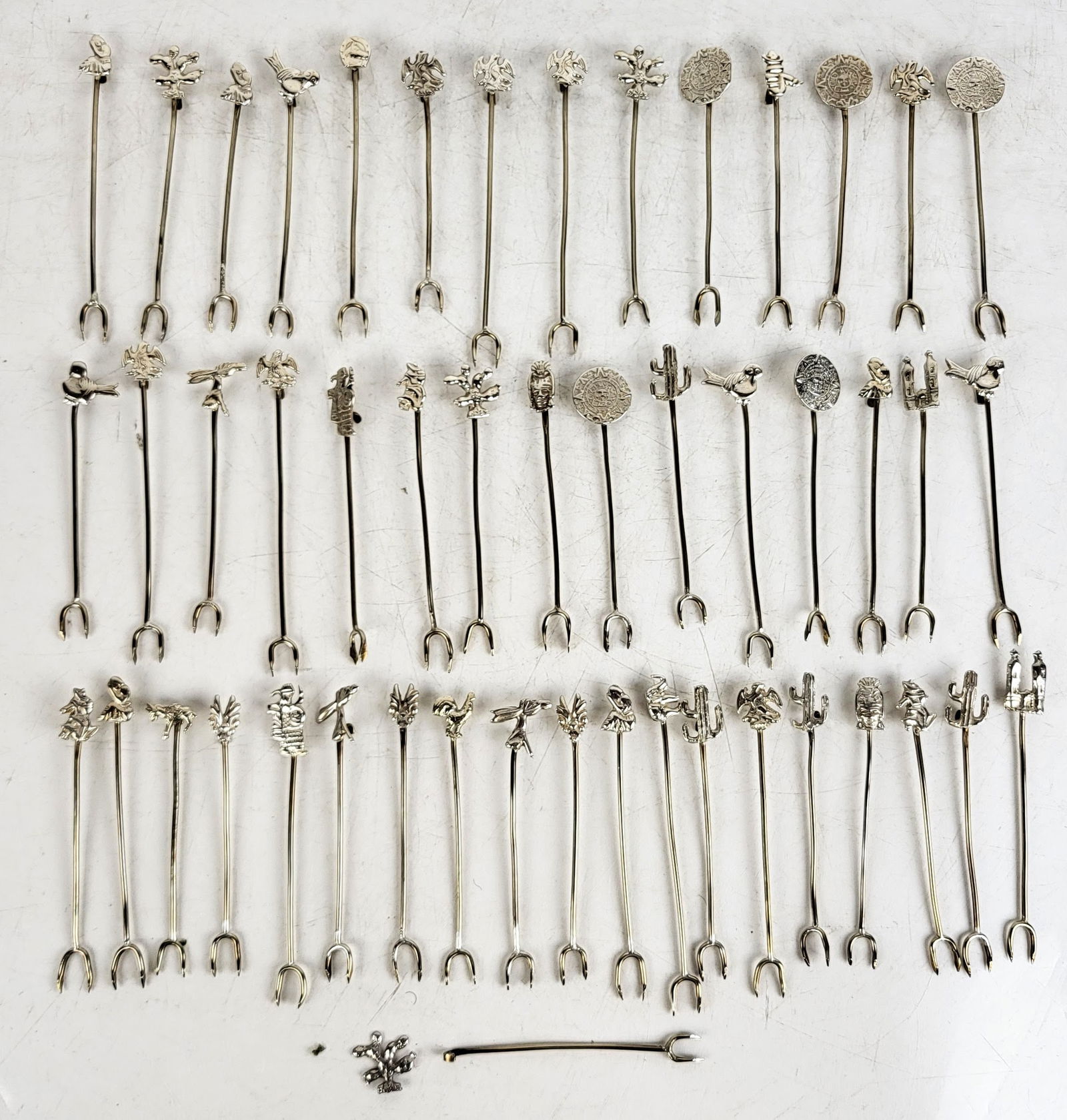 Silver & Plate Hor d'Ouevre Picks / Toothpicks, 49 (1 of 12)