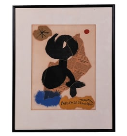 Joan MIRO: Cover For "Parler Seul" - Mixed Media