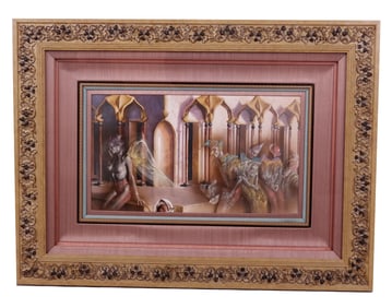 Gil BRUVEL: Figural Fantasy Interior - Mixed Media