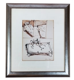 Milton AVERY: "Triple Pool" - Pen On Paper