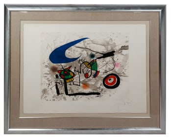 Joan MIRO: "Pygmees Sous La Lune" - Etching