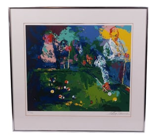 Leroy NEIMAN: "Pool Room 1971" - Lithograph