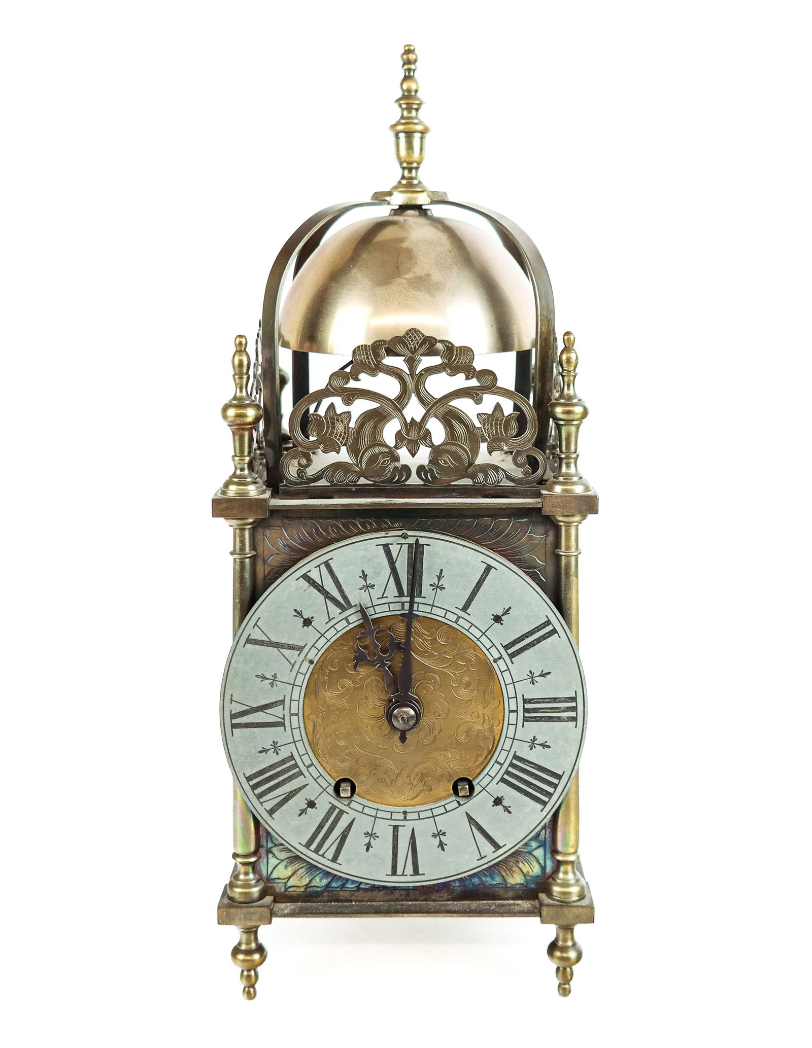 Orientalist Brass Mantel Clock (1 of 9)