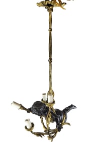 Louis XV Bronze Cherub Hanging Light