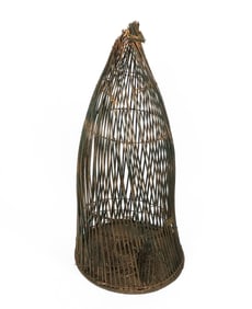 Antique Wicker Bird Cage