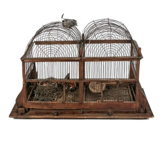Antique Double Birdcage