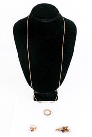 Tiffany & Co. Et Al. Group of 18K Gold Jewelry, 4