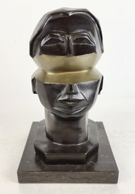 Brutalist Bronze Sculpture