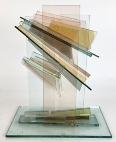 Modern Abstract Glass Shard Sculpture