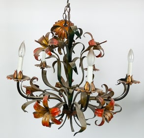 Painted Tole 5-Light Chandelier
