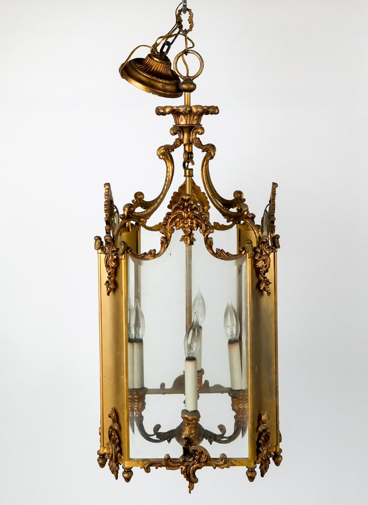 Louis XV Gilt Lantern Chandelier (1 of 11)