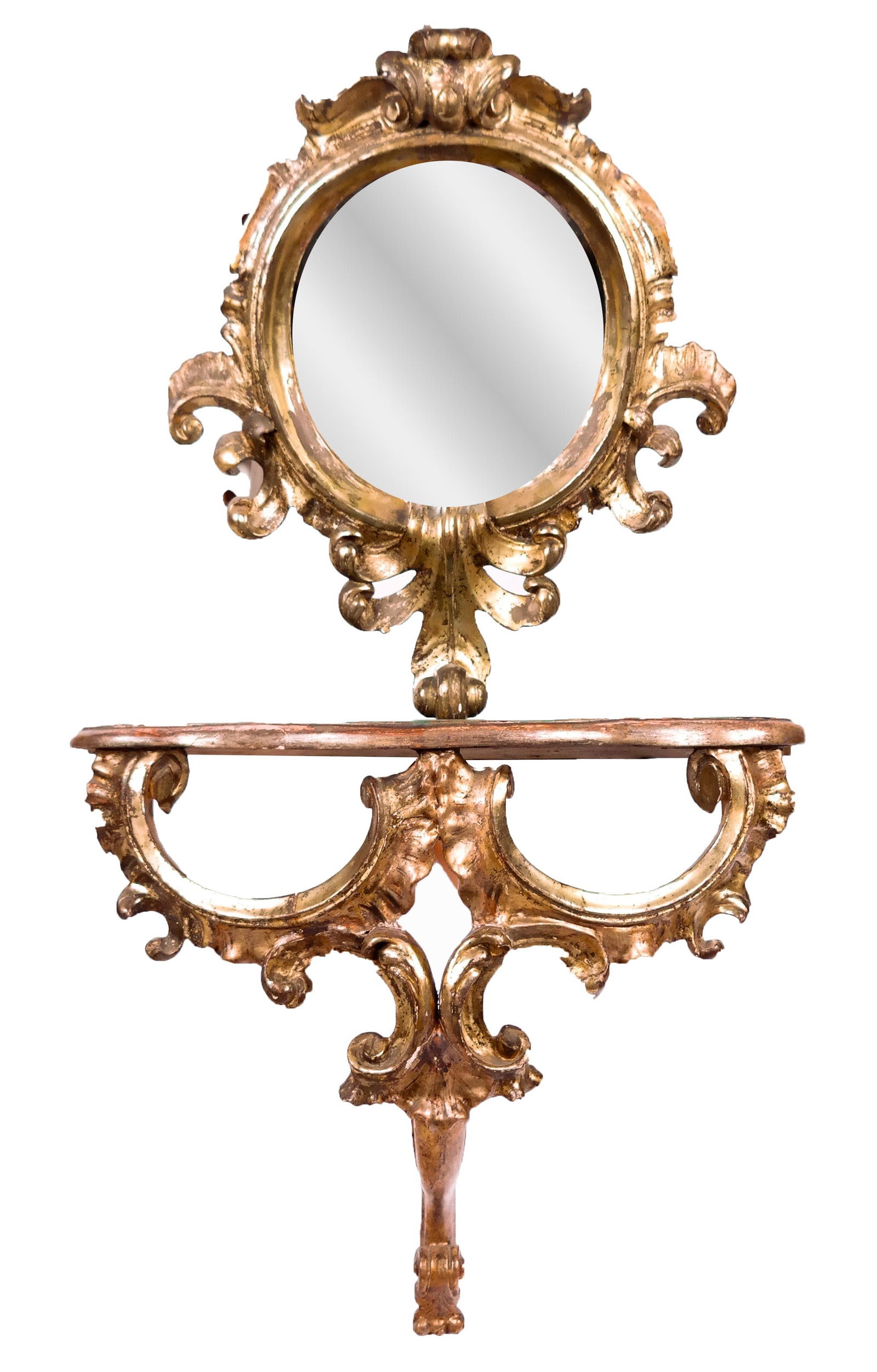 Venetian Giltwood Console Table and Mirror (1 of 17)