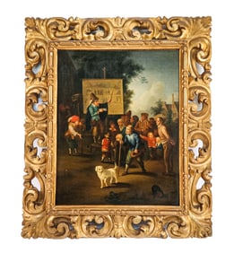 After Grundmann "The Charlatan" Oil on Canvas