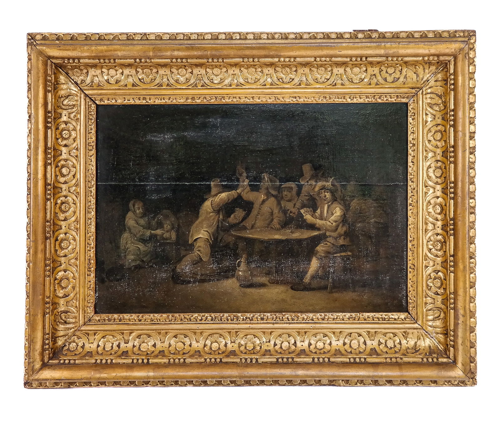 Dutch School Grisaille Oil on Panel Tavern Scene (1 of 8)