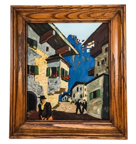 After Alfons Walde "Sommer in Tirol" Oil on Canvas