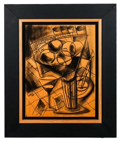 Yuri YUROZ: "Table Of Life" - Charcoal On Panel