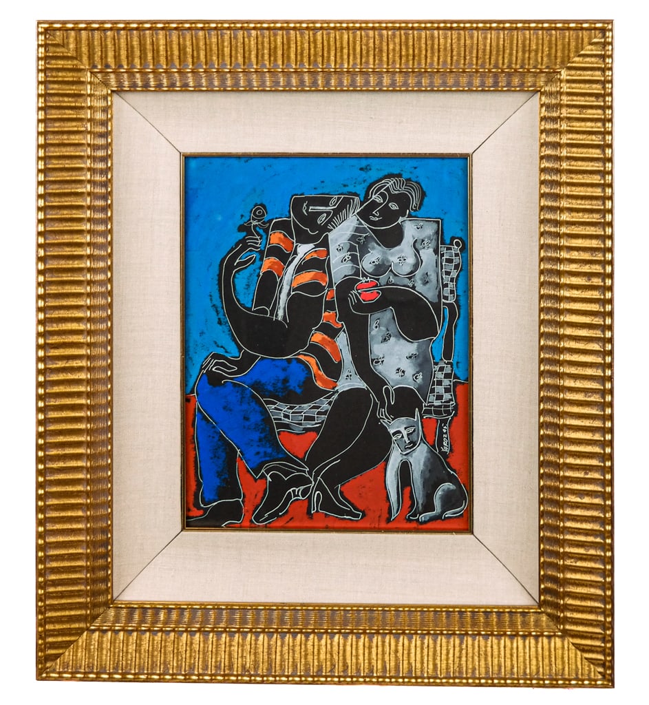 Yuri YUROZ: Couple And Pet - Mixed Media (1 of 10)