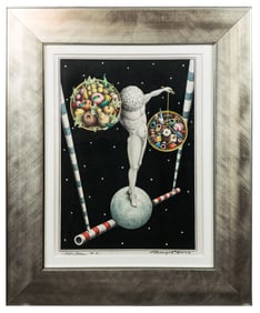 Pier Augusto Breccia "Spazio-Uomo" Pencil on Paper