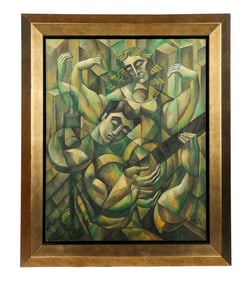 Yuri YUROZ: "Serenade In Green" - Oil Painting