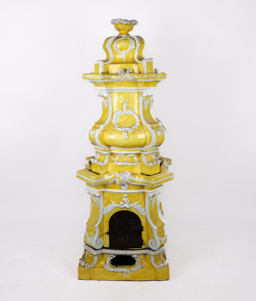 Italian Majolica Glazed Terra Cotta Stove (1 of 18)