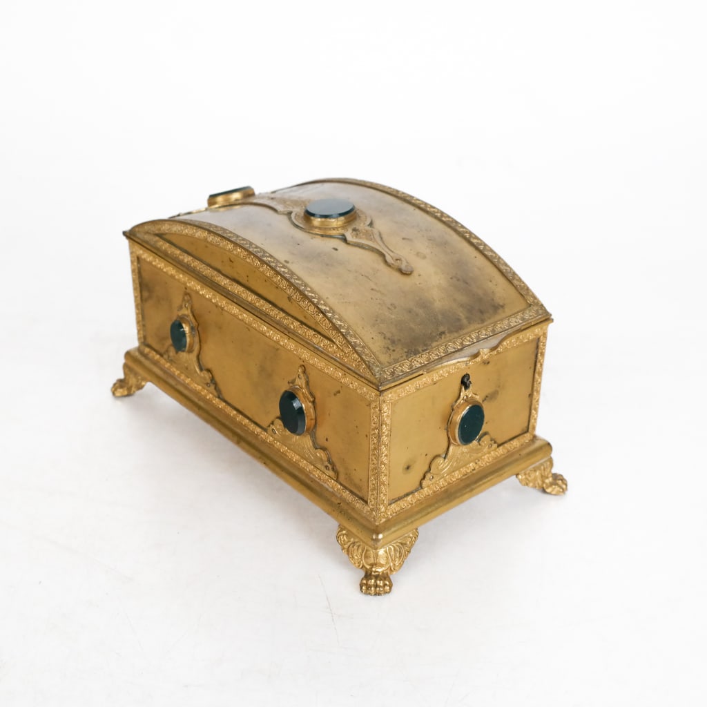 Alphonse GIROUX Bronze Dore and Bloodstone Box (1 of 11)