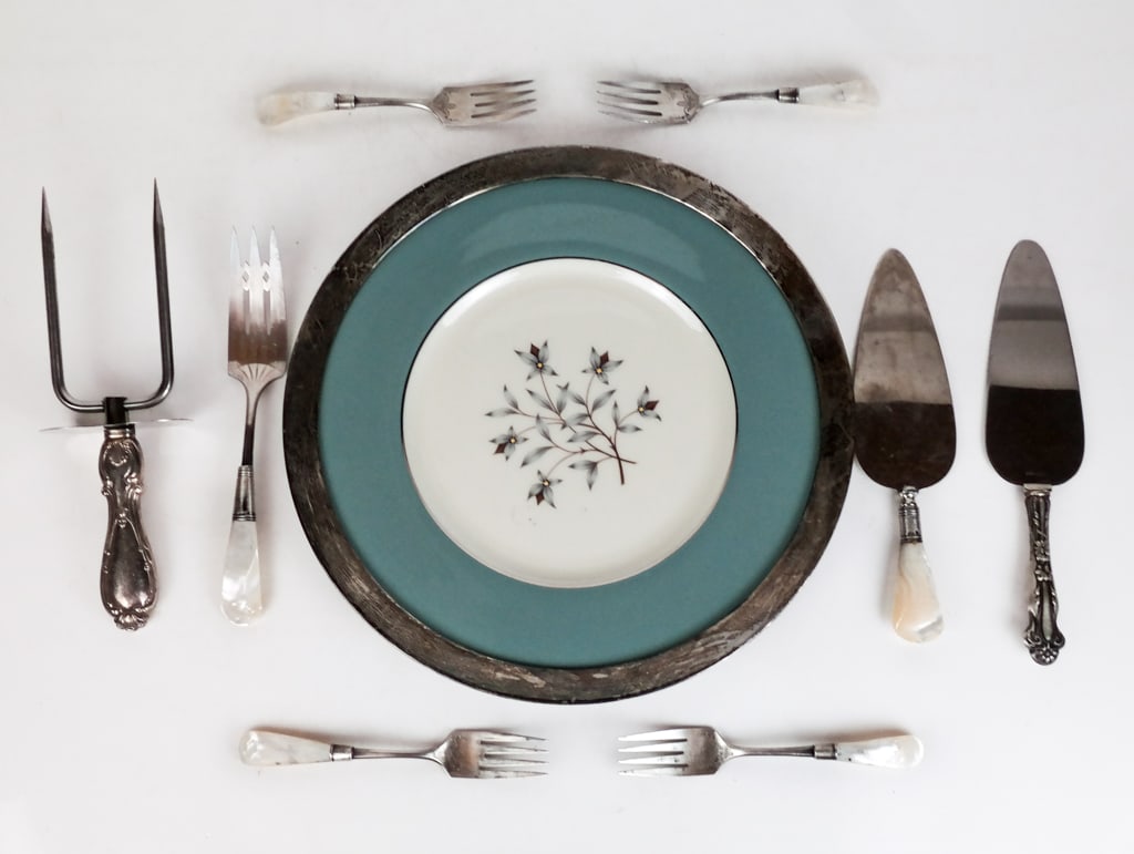 Collection of Silver & Mother of Pearl Table Wares (1 of 12)