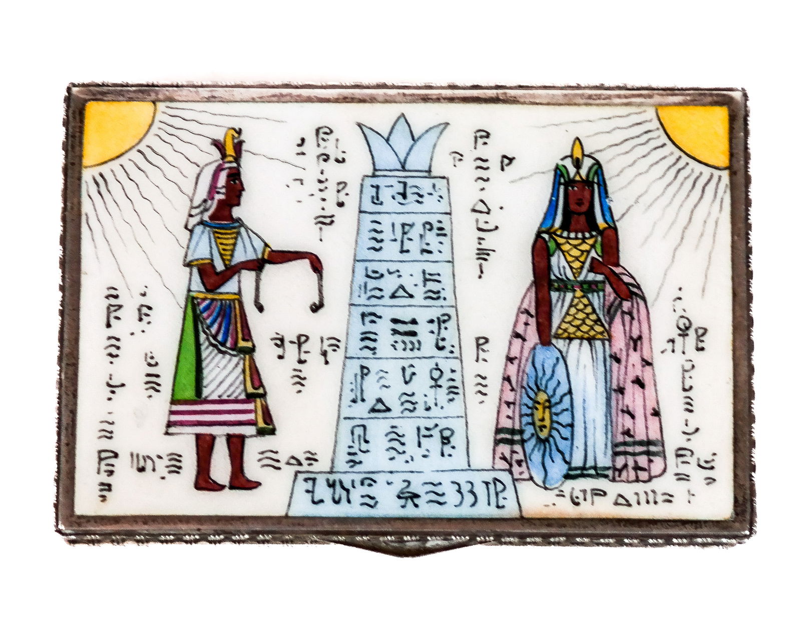 Austrian Sterling Silver and Enamel Card Case (1 of 7)