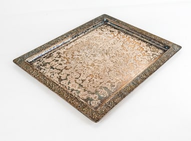 Tiffany Studios Silvered Bronze Tray