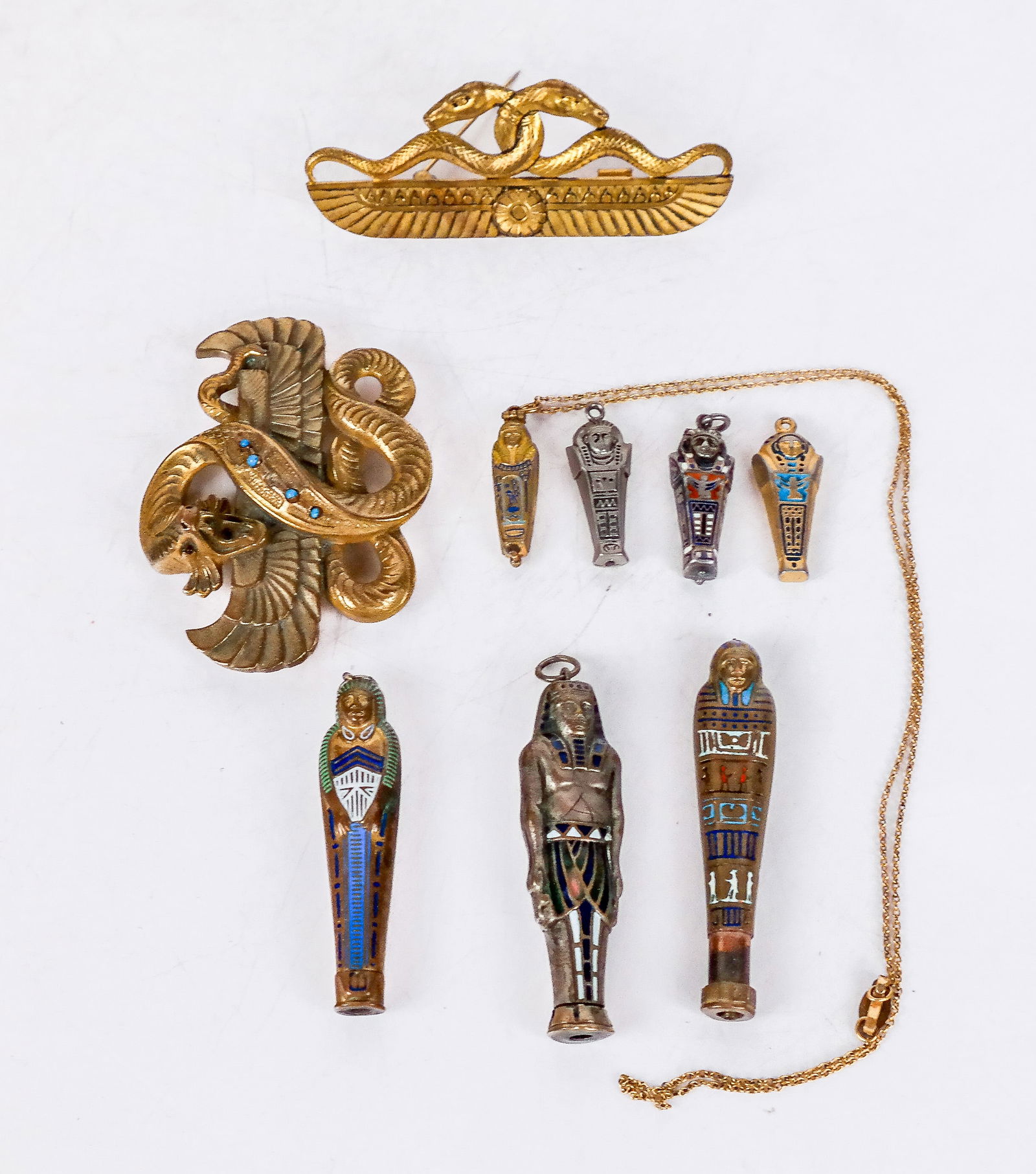 Costume Jewelry In Egyptian Motif, 9 Pcs. (1 of 5)
