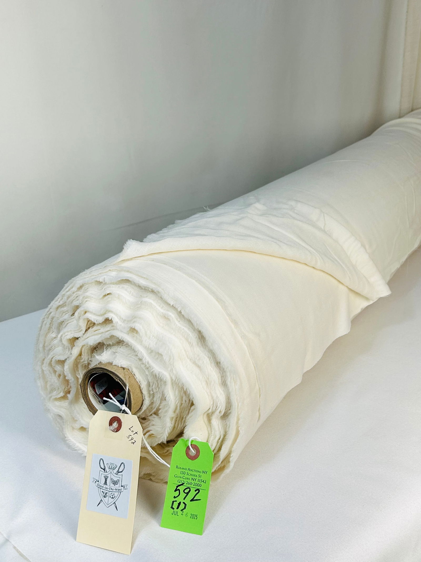 Off-White 100% Wool Voile Fabric (1 of 4)