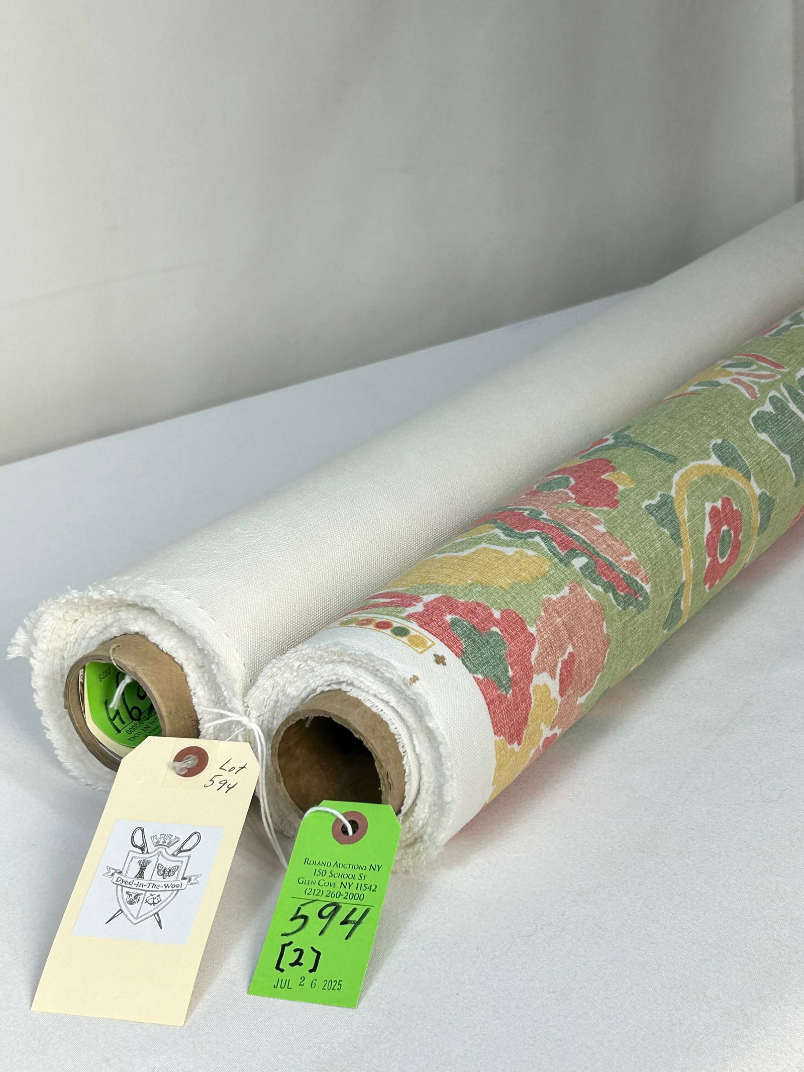 Thibaut Print And Holly Hunt's Plain Fabric (1 of 8)