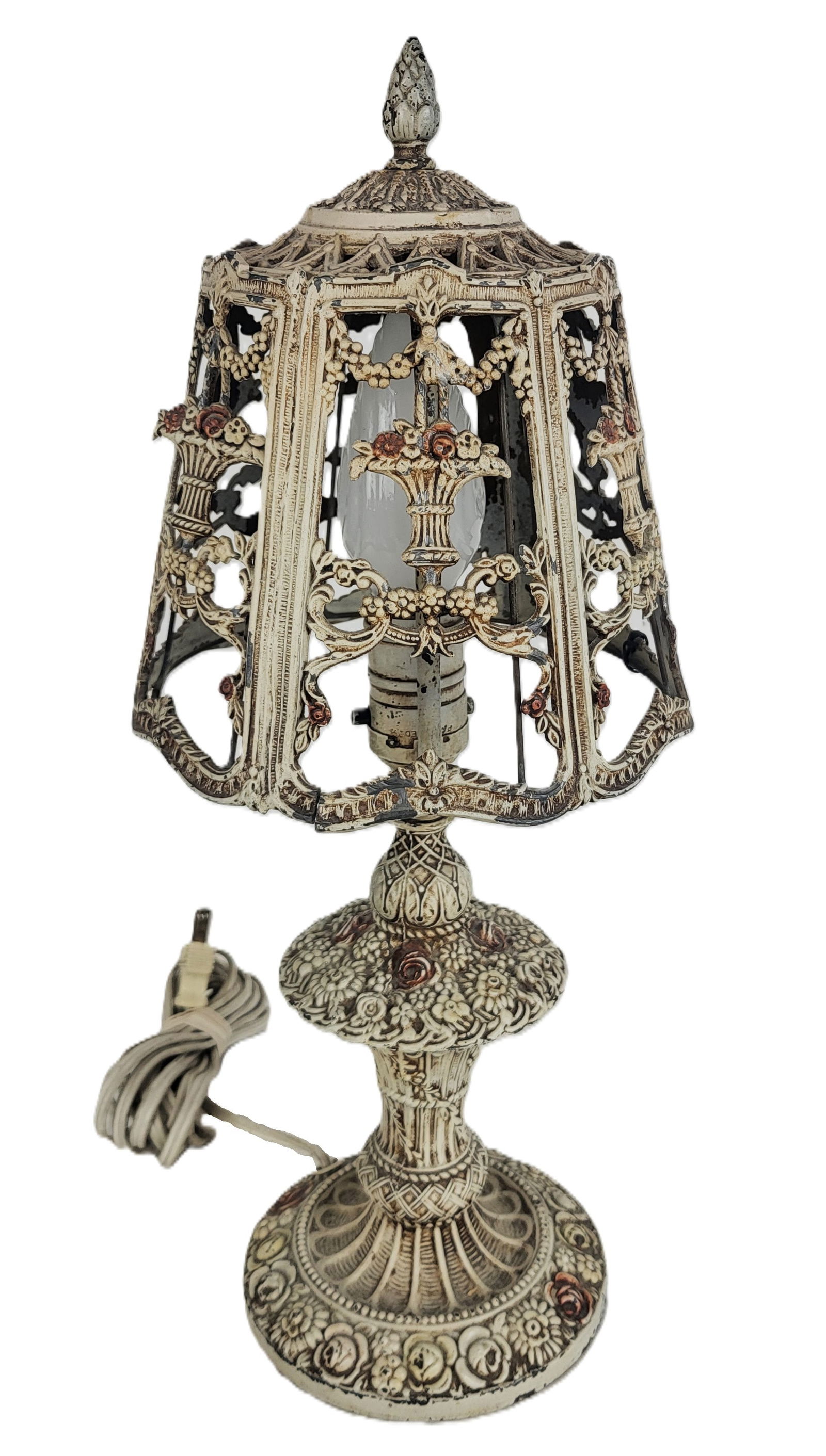 Victorian Cast Iron Boudoir Lamp (1 of 11)