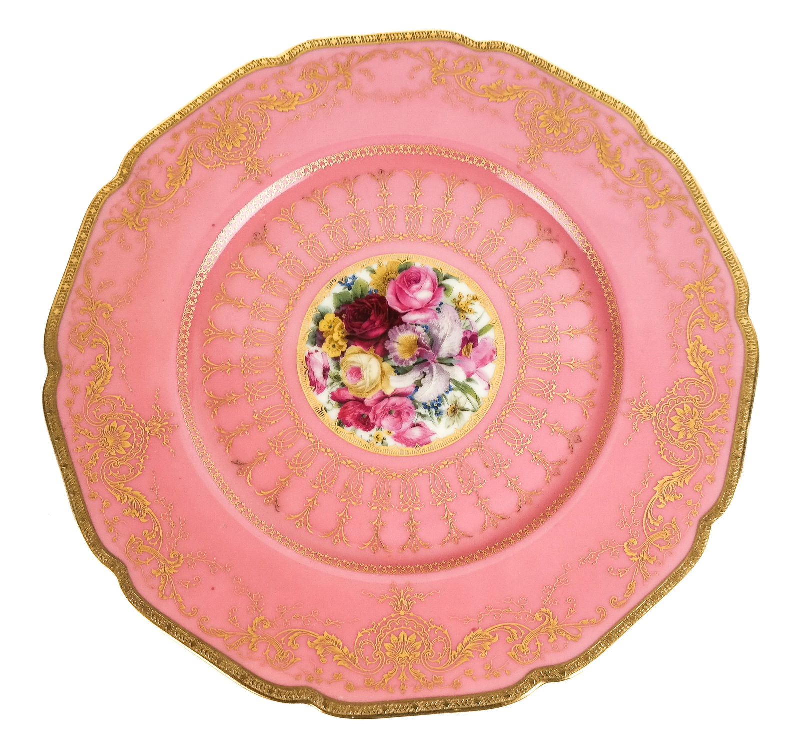 Black Knight Porcelain Pink Service Plates, 12 (1 of 11)