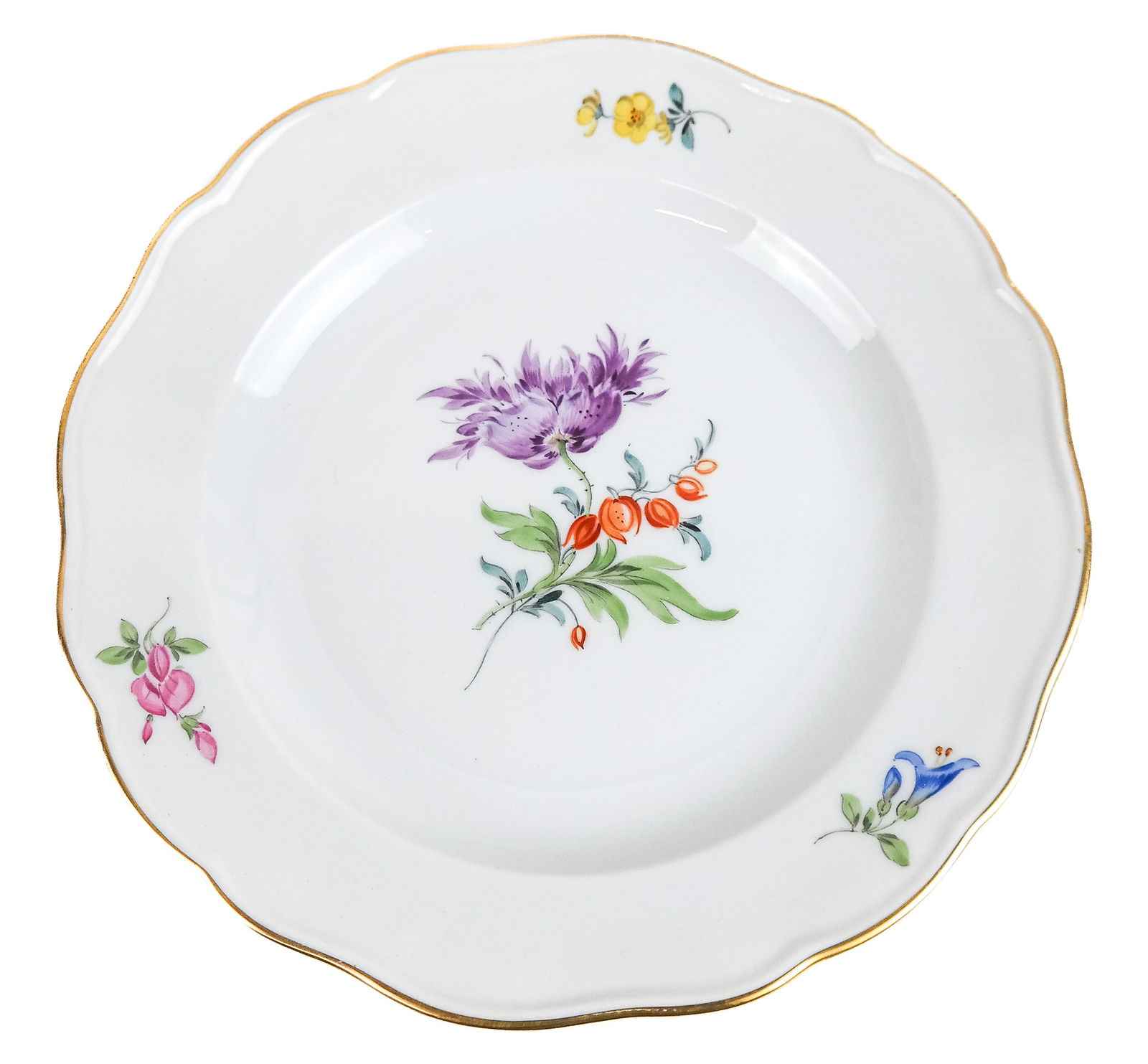 11 Meissen Floral Decorated Bread & Butter Plates (1 of 10)