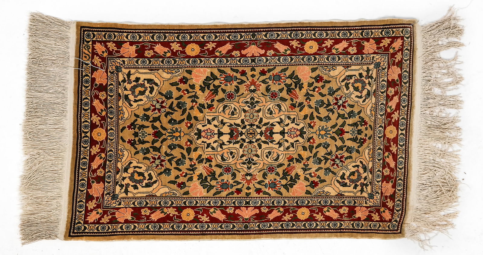 Tabriz Silk Scatter Rug (1 of 7)