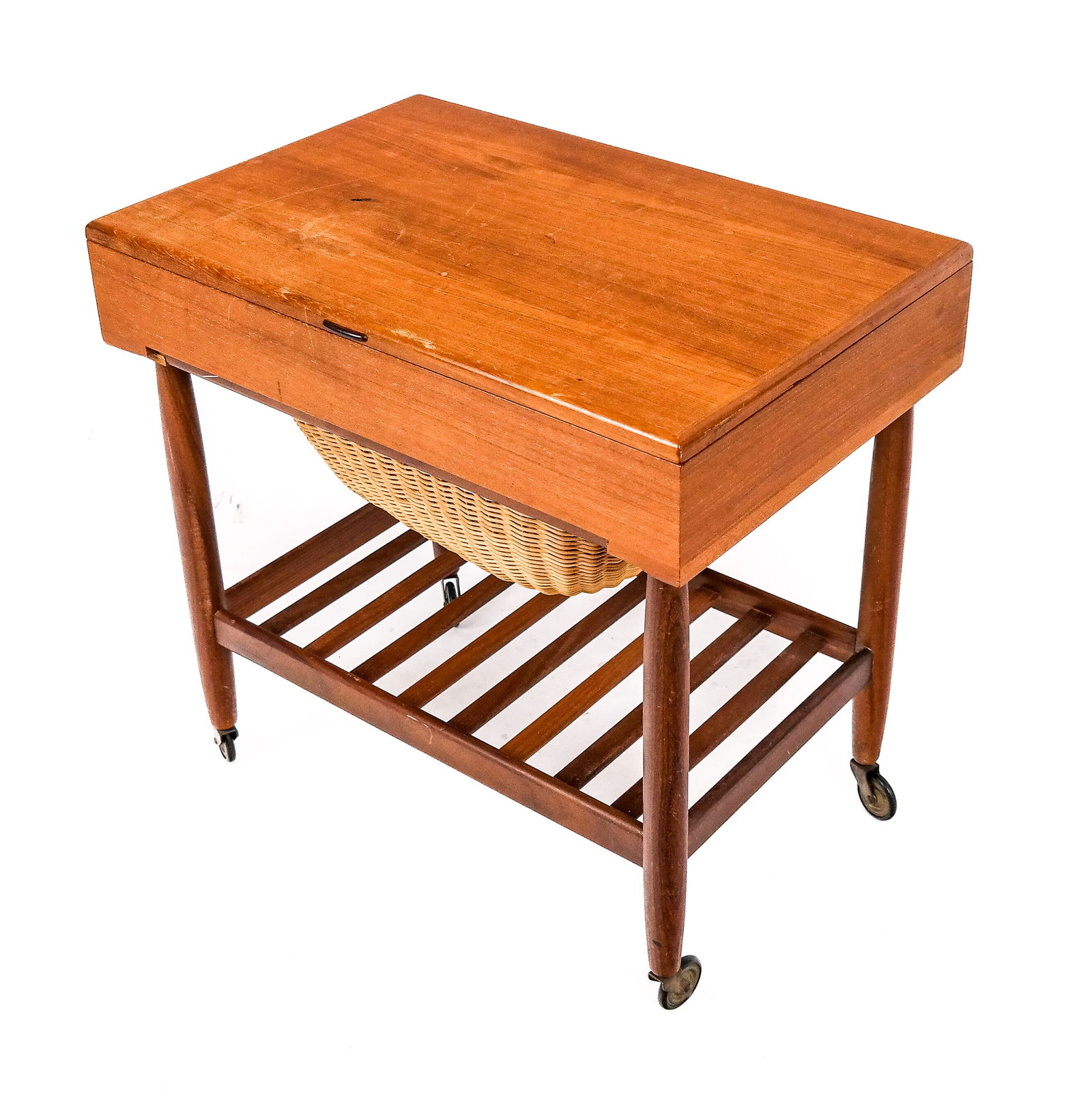 Ejvind A. Johansson MCM Teak Sewing Table (1 of 9)