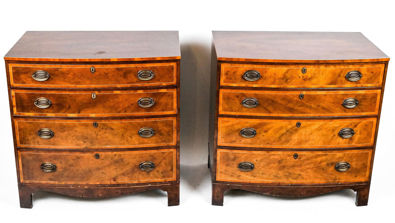 Pair of Mahogany Bachelor's Chests (1 of 18)