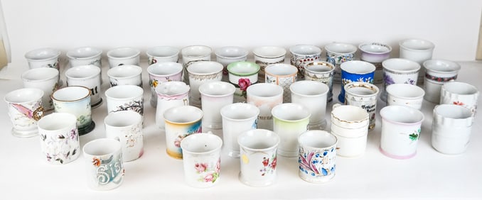 Large Group Porcelain Mugs, 45